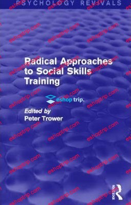 Peter Trower – Radical Approaches to Social Skills Training