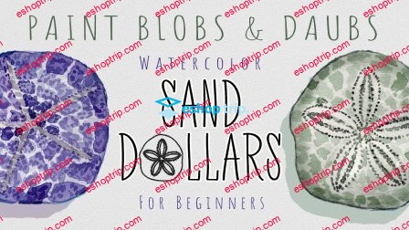 Paint Blobs Daubs Watercolor Sand Dollars For Beginners