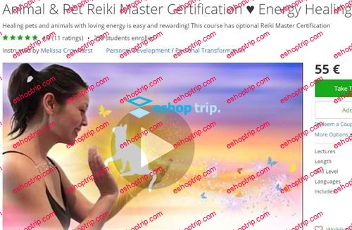 Melissa Crowhurst Animal Pet Reiki Master Certification Energy Healing