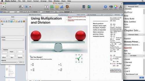 iBooks Author for Teachers Creating a Math Lesson