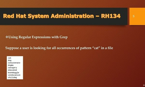 Red Hat Linux System Administration RH134