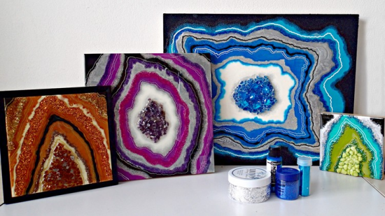 Resin Geode Basics How to create sparkling geode art works