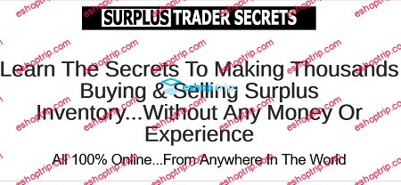 Surplus Trader Secrets Masterclass Coaching Program