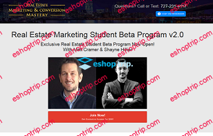 Matt Cramer Shayne Hillier Real Estate Marketing Student Beta Program V2 0