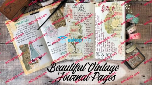 SkillShare Beautiful Vintage Journal Pages