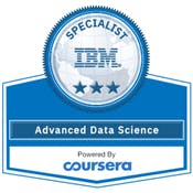 Coursera Advanced Data Science with IBM Specialization by IBM