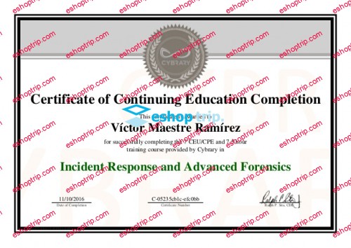 Incident Response and Advanced Forensics Cybrary