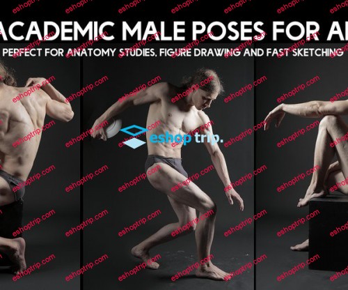 Artstation Grafit Studio Male Academic Poses Reference