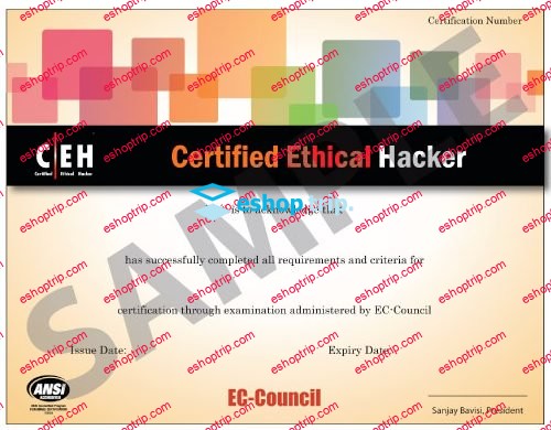 Infosecinstitute EC Council Certified Ethical Hacker CEH