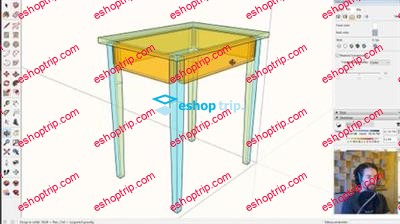 3D Modeling Furniture with SketchUp Shaker Style Table