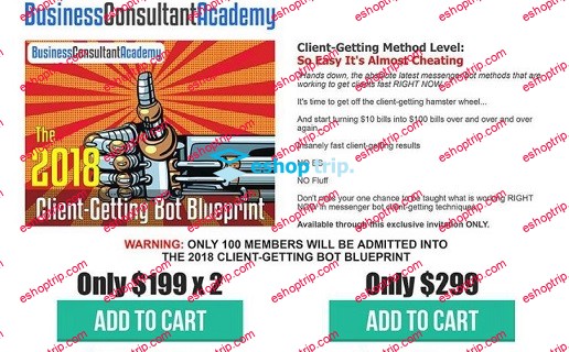 Business Consultant Academy Client Getting Bot Blueprint 2018