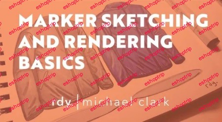 Marker Sketching and Rendering Basics How To Sketch a Jacket or any soft goods 1