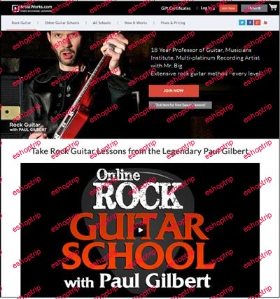 Artistworks Rock Guitar Lessons with Paul GIlbert 2016