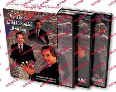 David Roth Expert Coin Magic Made Easy 3 DVD Set