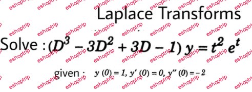 Laplace Transform with Application in Differential Equations