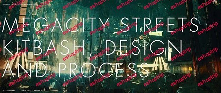 Megacity Streets Kitbash Design Process Modo OctaneRender Photoshop