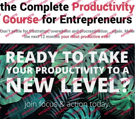 Shane Melaugh Focus Action Productivity Course 2019