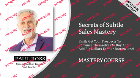 Ross Jeffries Aka Paul Ross – Secrets Of Subtle Sales Mastery