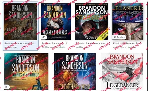 Brandon Sanderson Audiobooks 7 series