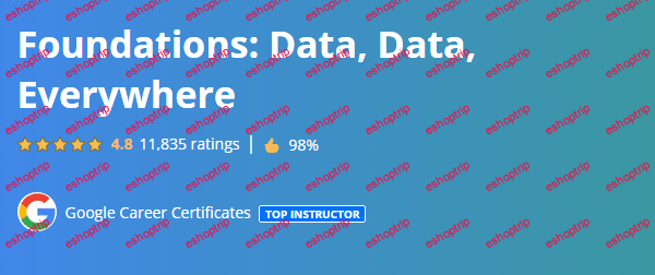 Coursera Foundations Data Data Everywhere