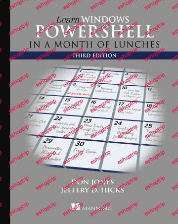 Manning Learn Windows Powershell in a Month of Lunches Third Edition