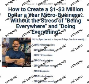 Ryan Lee Micro Business Workshop