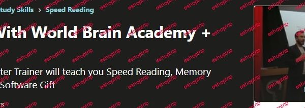 Speed Reading With World Brain Academy Software Gift