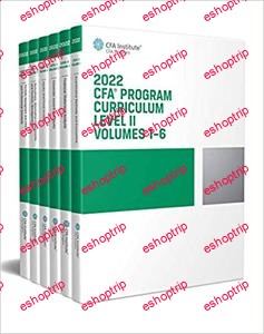 2022 CFA Program Curriculum Level II Box Set Volumes 1 6