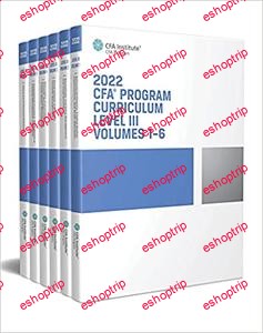 2022 CFA Program Curriculum Level III Box Set Volumes 1 6