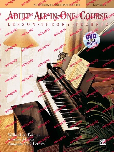 Alfreds Adult All In One Course Lesson Theory Technic Level 1 Piano Book Dvd