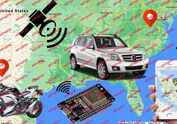 Real time vehicle tracking system using ESP32 2021