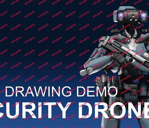 Mech Drawing Demo Security Drone