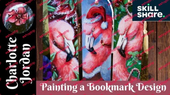 Paint a Festive Flamingo Bookmark Designs Paint Designs for Bookmarks