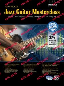 Don Mocks Jazz Guitar Masterclass Three Critical Jazz Guitar Concepts and Techniques Book CD Audio Workshop Series