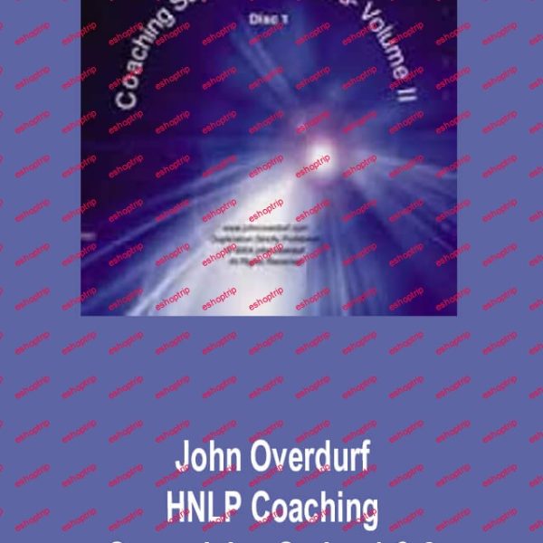 John Overdurf HNLP Coaching Supervision Series 1 2