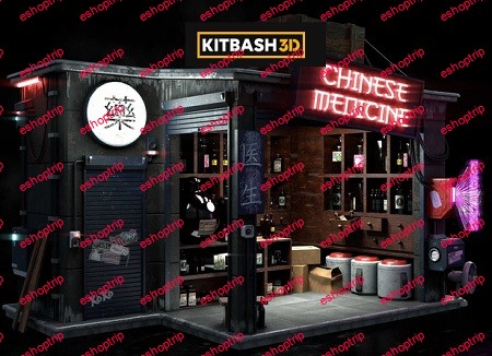 Kitbash3D Props Cyber Streets