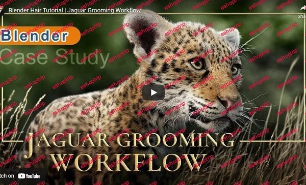 VFX Grace Jaguar Grooming Workflow Blender Case Study