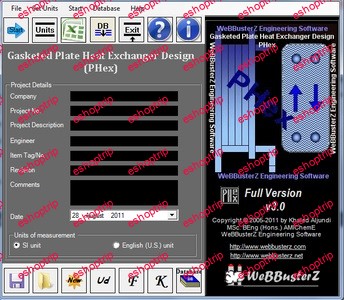 WeBBusterZ Gasketed Plate Heat Exchanger Design v6.0