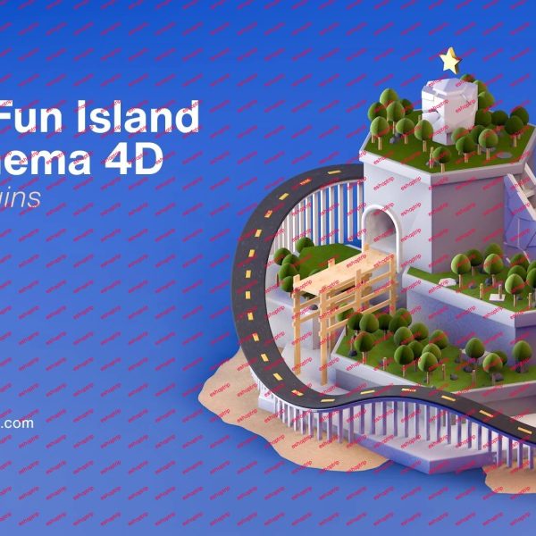 Create a fun 3D island with Cinema 4D