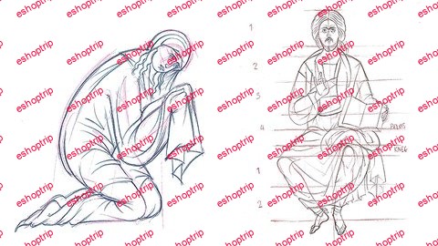 Byzantine Iconography Series 6 Drawing Seated Figures