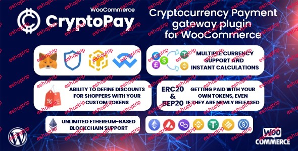 CryptoPay WooCommerce Cryptocurrency payment gateway plugin DEMO