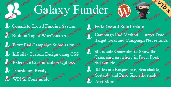 Galaxy Funder WooCommerce Crowdfunding System