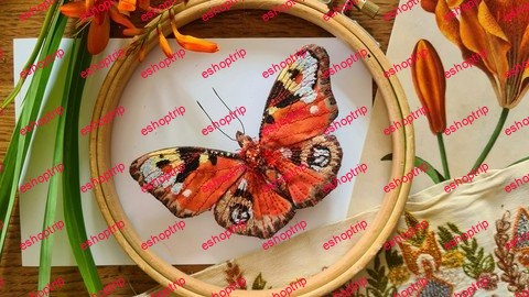 How To Create Your Own Embroidered 3D Peacock Butterfly