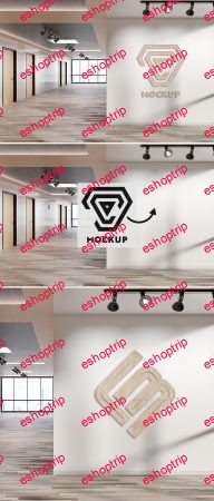 Logo on Office Wall Mockup 381758768