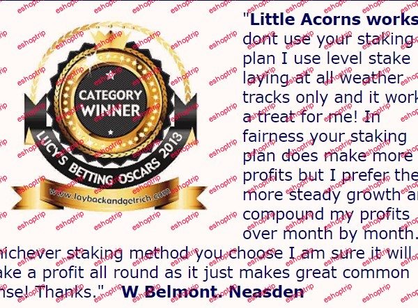 Little Acorns Betting System