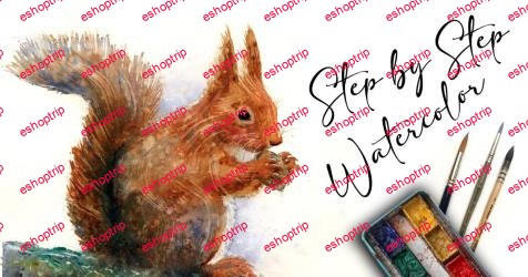 Learn to Paint a Red Squirrel in Watercolor Step by Step Painting Using Easy Expressive Techniques