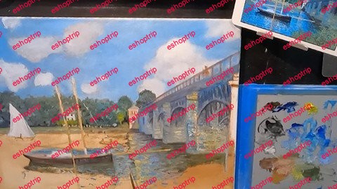 Painting MonetS Masterpiece Bridge At Argenteuil