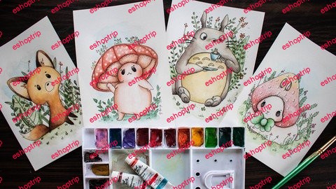 Kawaii Watercolor Painting Course