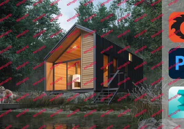 Forest cabin Workshop 3ds max + Corona render