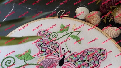 Hand Embroidery Beginners Level Butterfly Part 1